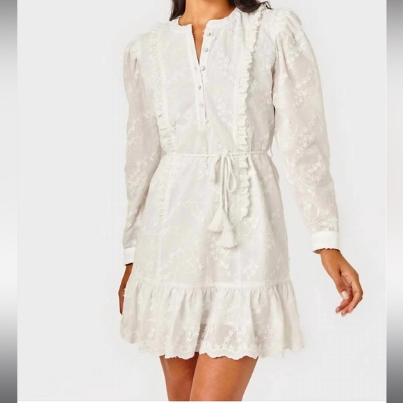 Cartolina Nantucket Allyson Dress In White NWT - Picture 1 of 13